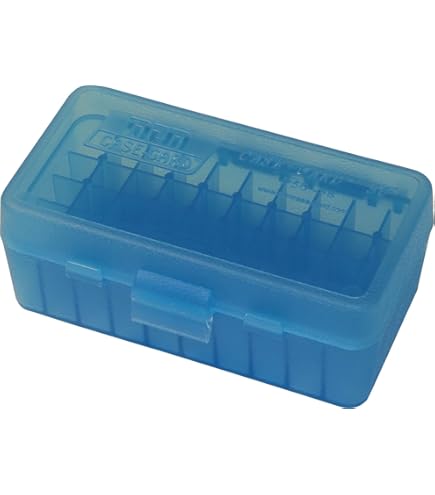 MTM 50 Round Flip-Top Rifle Ammo Box WSM, 45-70 (Clear Blue